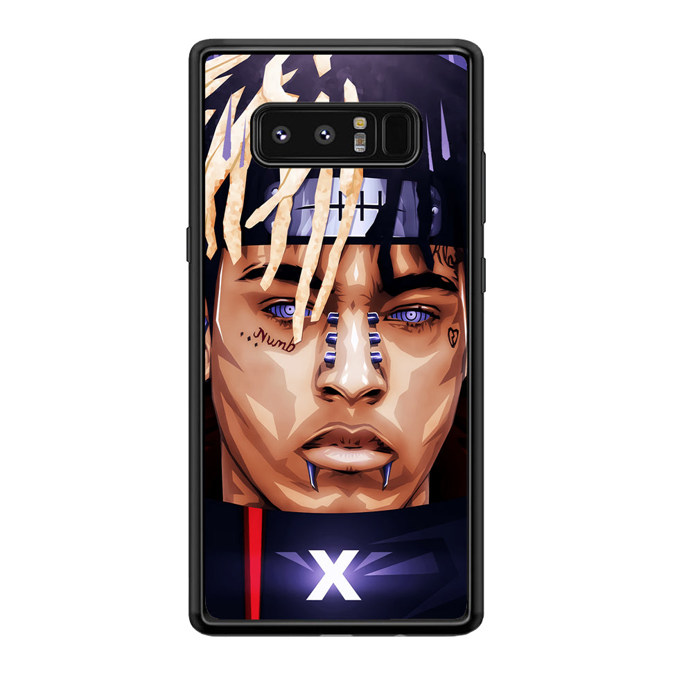 XXXTentacion Akatsuki Samsung Galaxy Note 8 Case-Phone Case-Rubber Black (2D Case)-Altracase