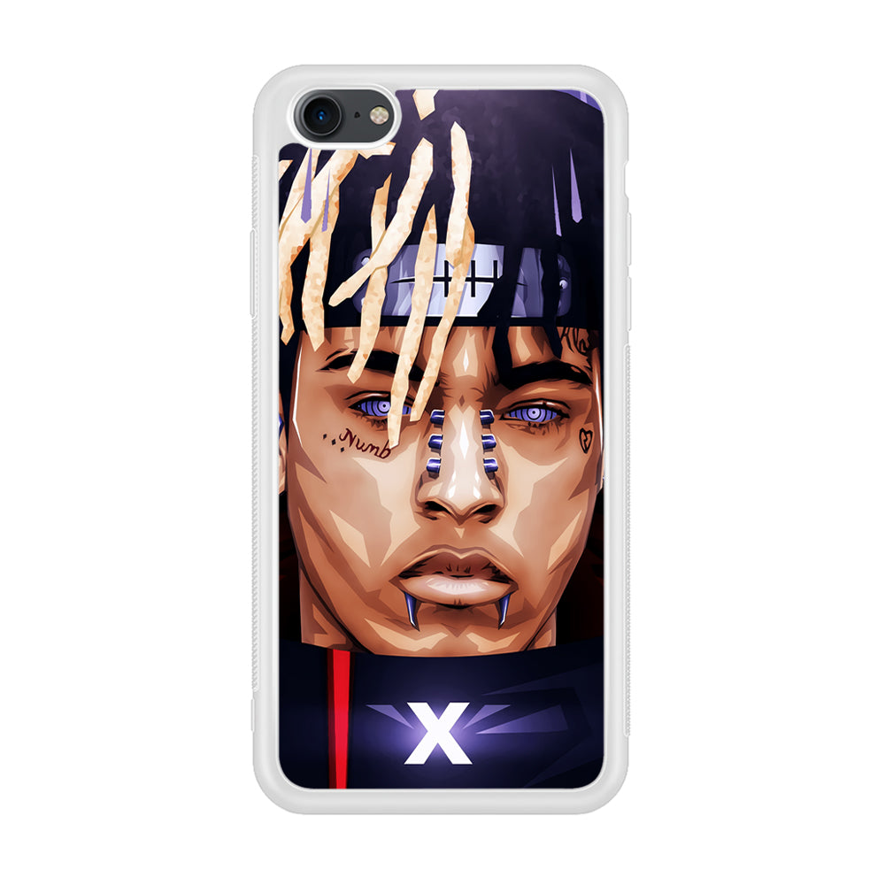 XXXTentacion Akatsuki iPhone SE 3 2022 Case-Phone Case-Rubber White (2D Case)-Altracase