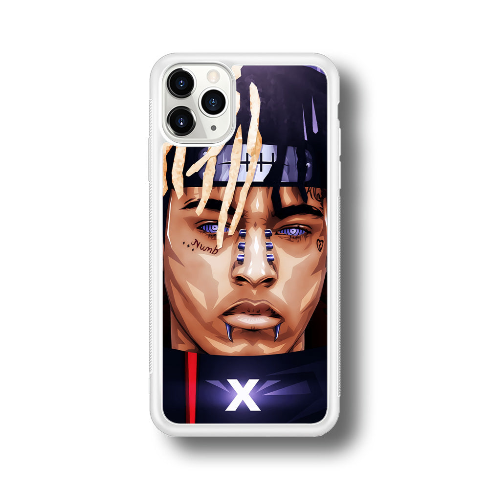 XXXTentacion Akatsuki iPhone 11 Pro Max Case-Phone Case-Rubber White (2D Case)-Altracase