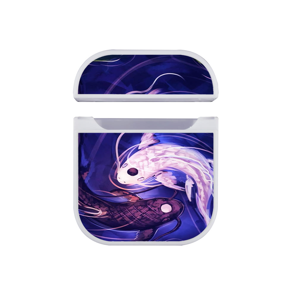 Yin Yang Koi Fish Hard Plastic Case Cover For Apple Airpods-AirPod Case-White-Altracase