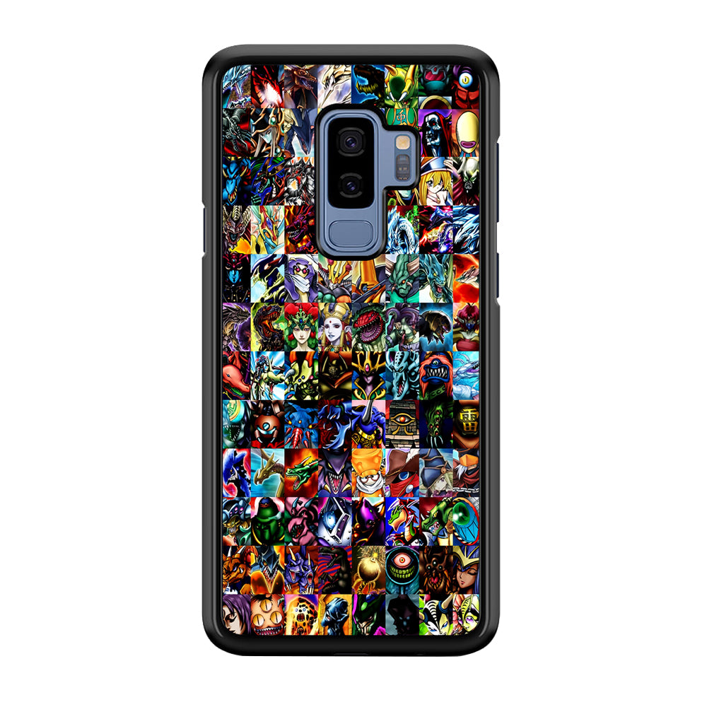 Yu-Gi-Oh All Monster Cards Samsung Galaxy S9 Plus Case-Phone Case-Rubber Black (2D Case)-Altracase