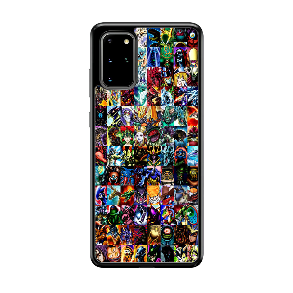 Yu-Gi-Oh All Monster Cards Samsung Galaxy S20 Plus Case-Phone Case-Rubber Black (2D Case)-Altracase