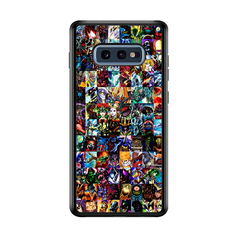 Yu-Gi-Oh All Monster Cards Samsung Galaxy S10E Case-Phone Case-Rubber Black (2D Case)-Altracase