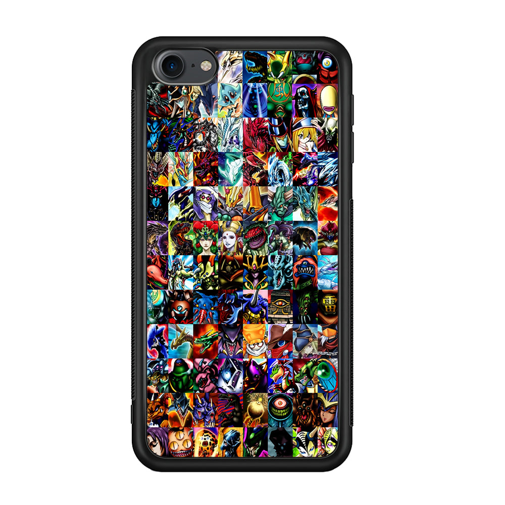 Yu-Gi-Oh All Monster Cards iPod Touch 6 Case-Phone Case-Rubber White (2D Case)-Altracase