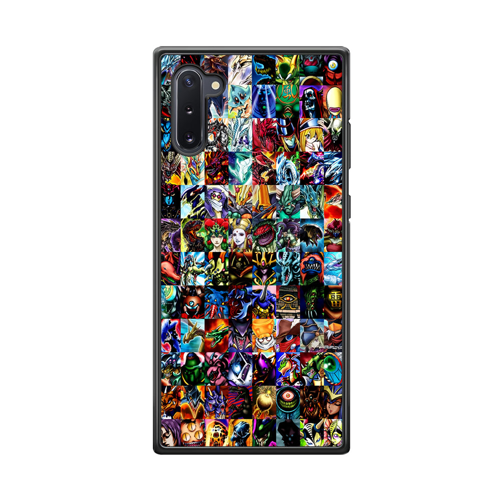 Yu-Gi-Oh All Monster Cards Samsung Galaxy Note 10 Case-Phone Case-Rubber Black (2D Case)-Altracase