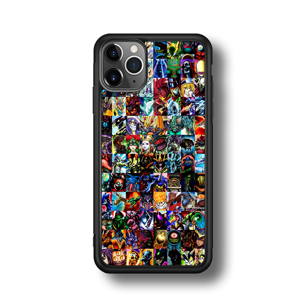 Yu-Gi-Oh All Monster Cards iPhone 11 Pro Max Case-Phone Case-Rubber Black (2D Case)-Altracase