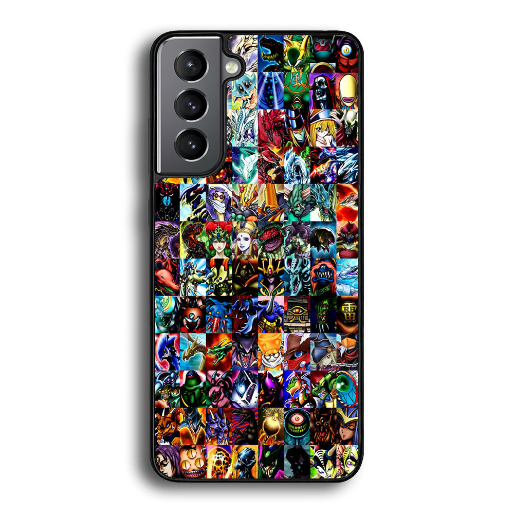 Yu-Gi-Oh All Monster Cards Samsung Galaxy S24 Case-Phone Case-Rubber Black (2D Case)-Altracase