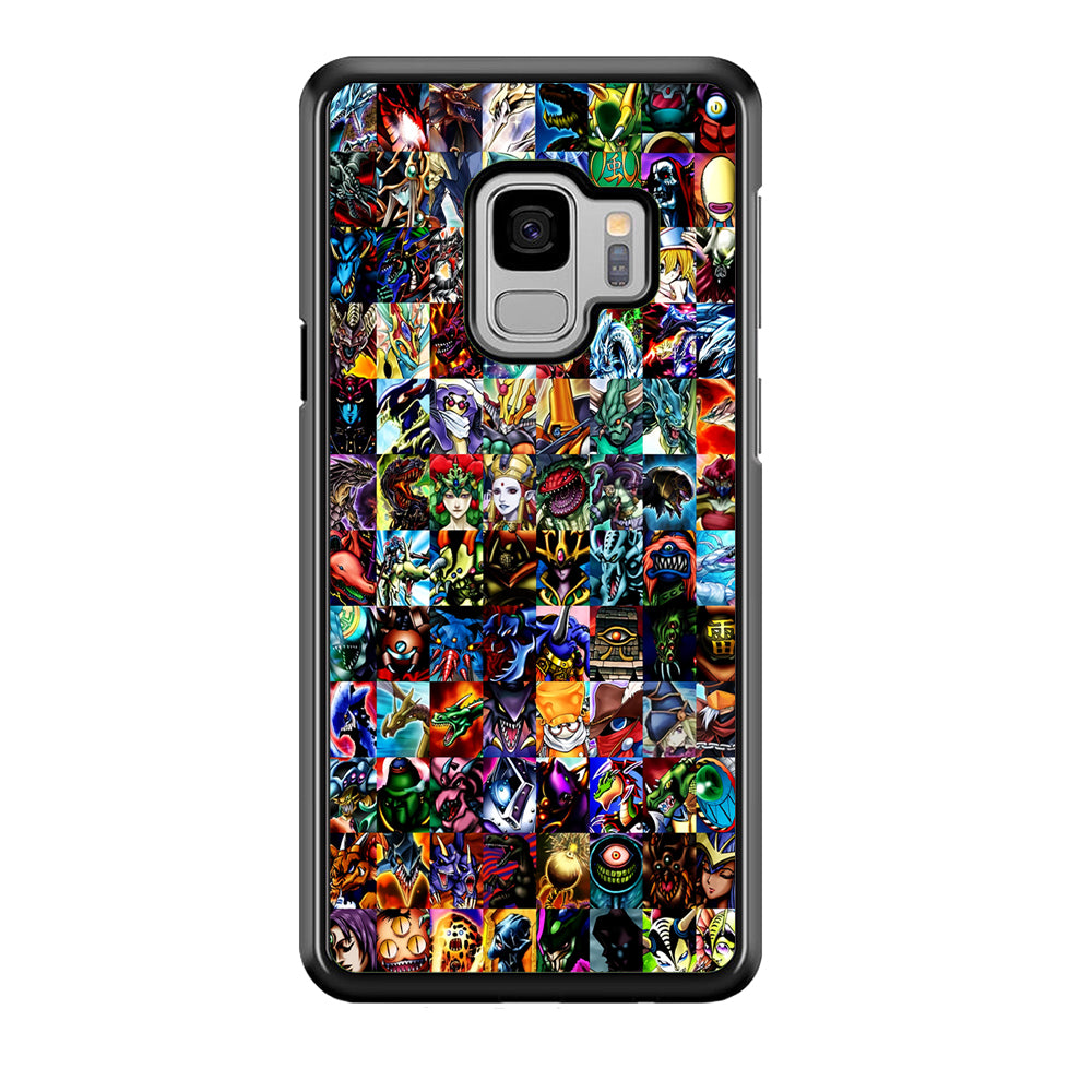 Yu-Gi-Oh All Monster Cards Samsung Galaxy S9 Case-Phone Case-Rubber Black (2D Case)-Altracase