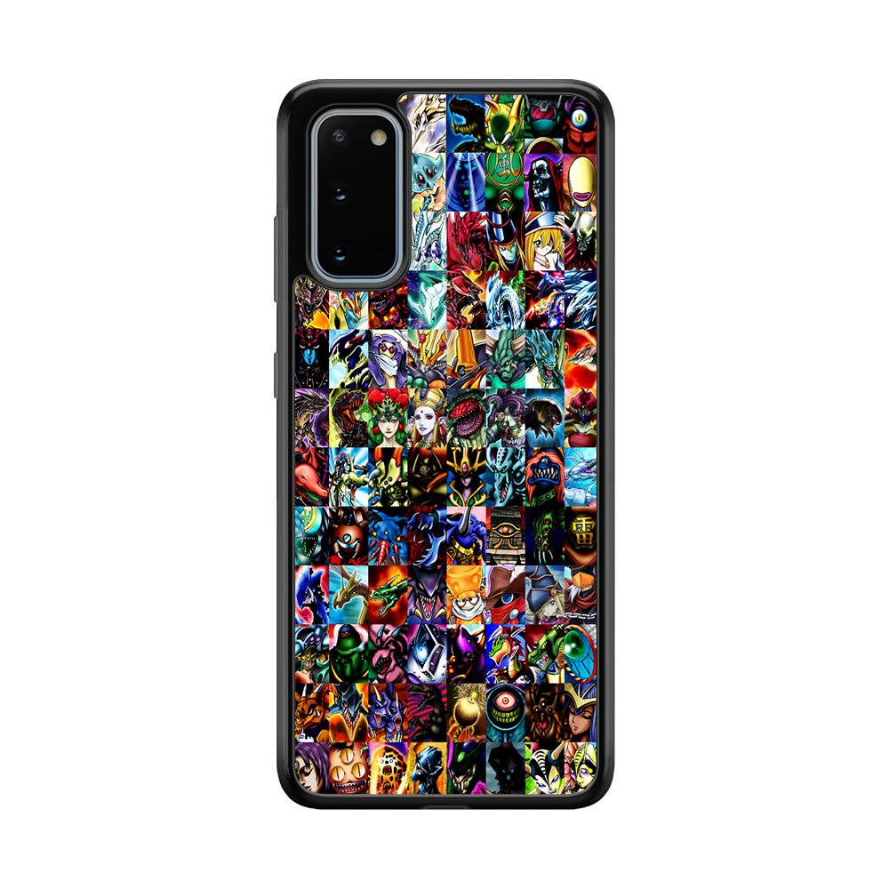 Yu-Gi-Oh All Monster Cards Samsung Galaxy S20 Case-Phone Case-Rubber Black (2D Case)-Altracase