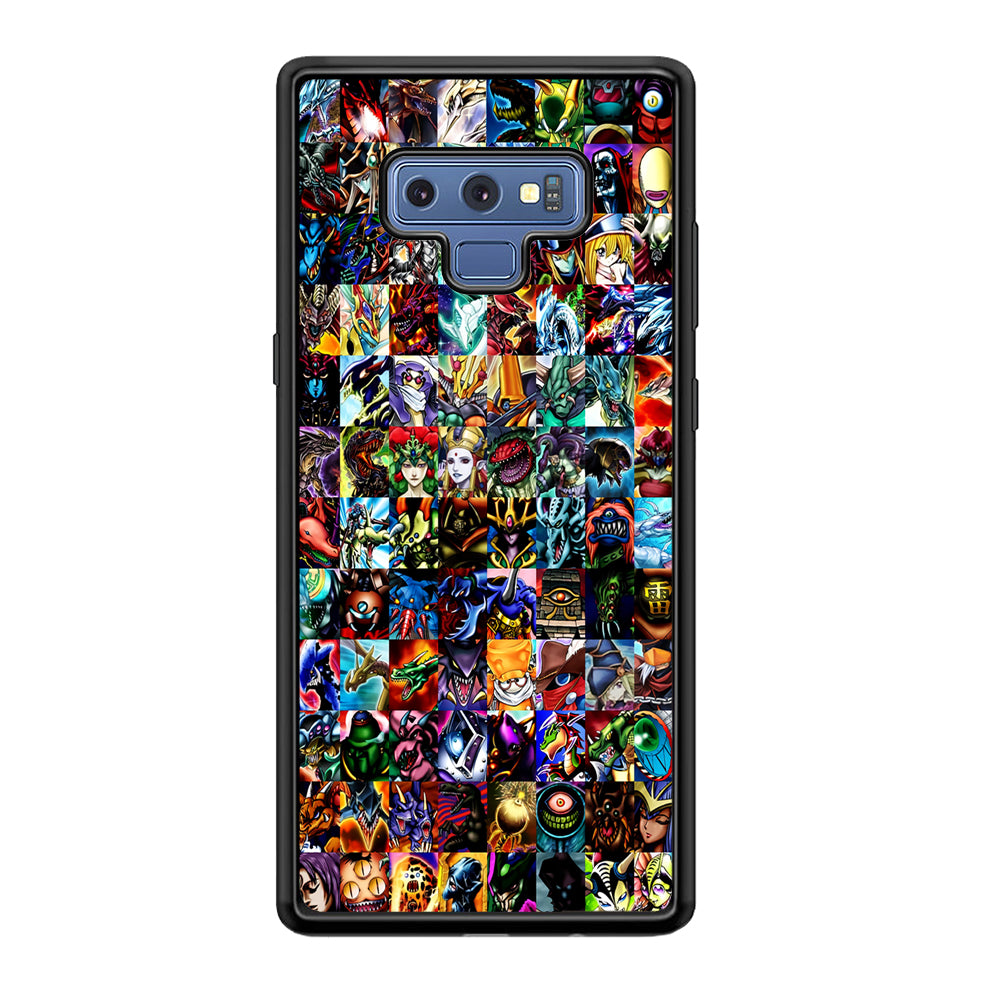 Yu-Gi-Oh All Monster Cards Samsung Galaxy Note 9 Case-Phone Case-Rubber Black (2D Case)-Altracase