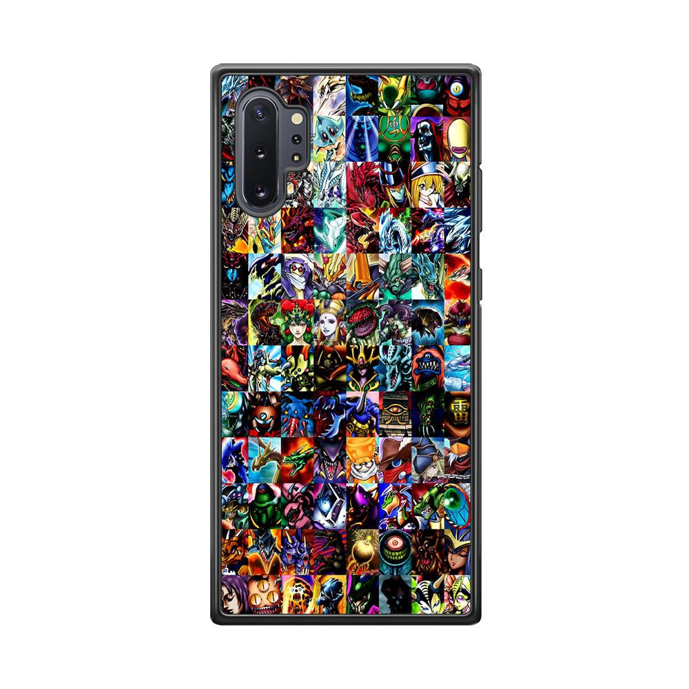 Yu-Gi-Oh All Monster Cards Samsung Galaxy Note 10 Plus Case-Phone Case-Rubber Black (2D Case)-Altracase