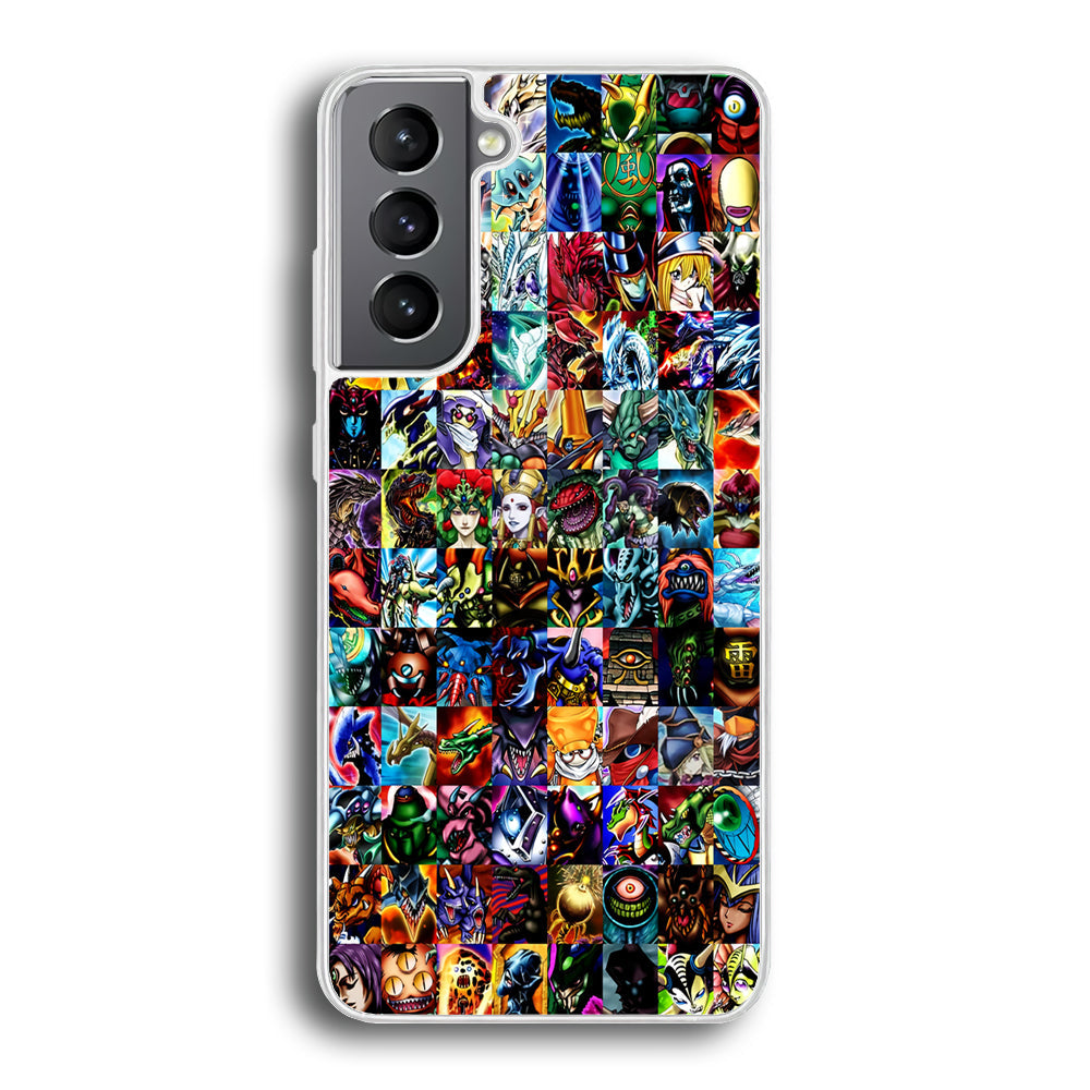 Yu-Gi-Oh All Monster Cards Samsung Galaxy S23 Case-Phone Case-Rubber White (2D Case)-Altracase