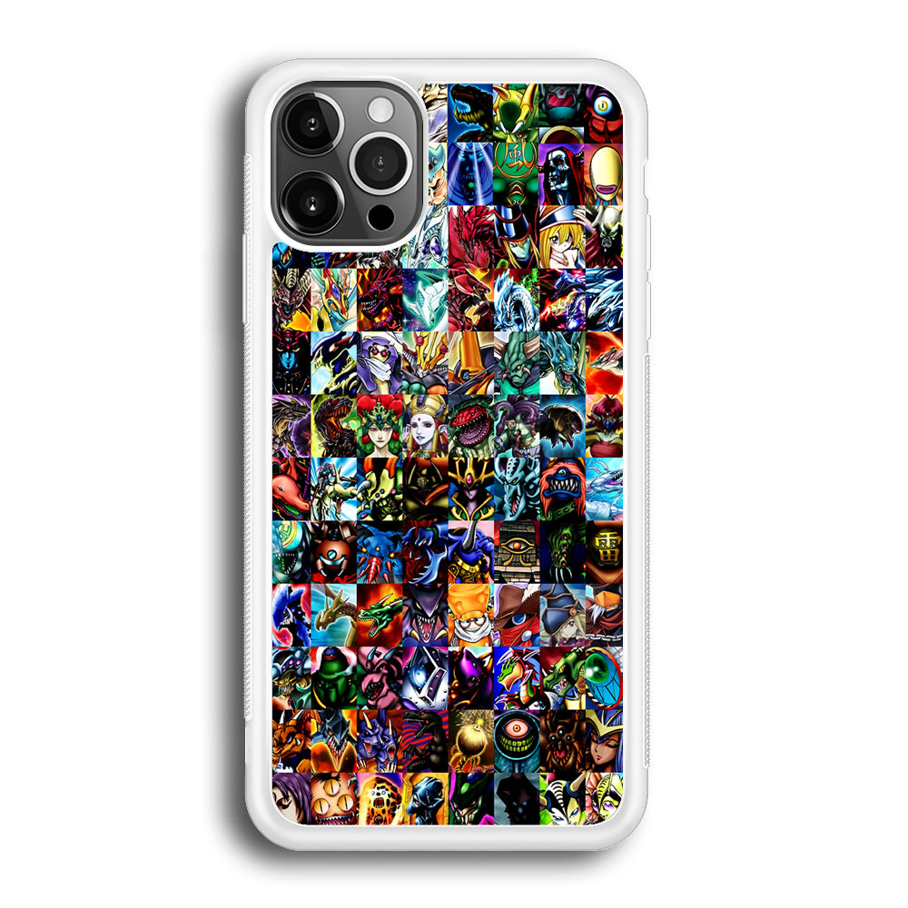 Yu-Gi-Oh All Monster Cards iPhone 12 Pro Max Case-Phone Case-Rubber White (2D Case)-Altracase
