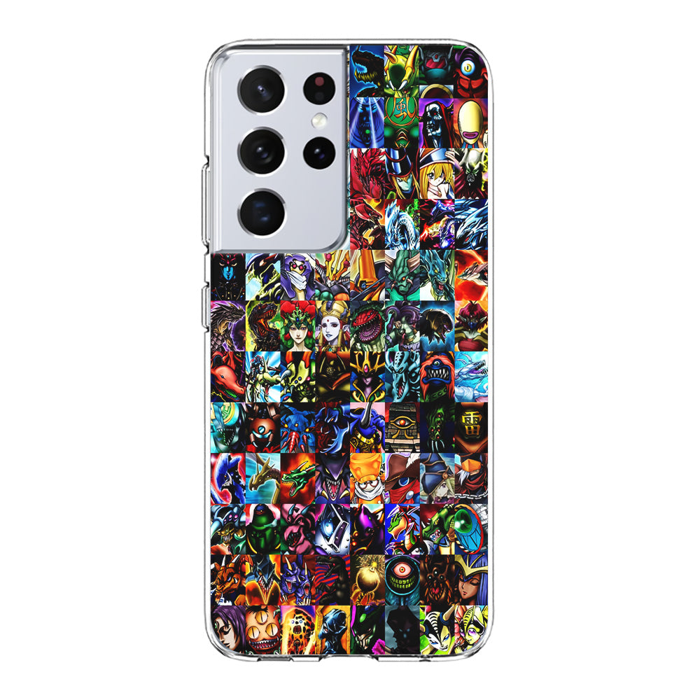 Yu-Gi-Oh All Monster Cards Samsung Galaxy S21 Ultra Case-Phone Case-Clear Soft Case-Altracase