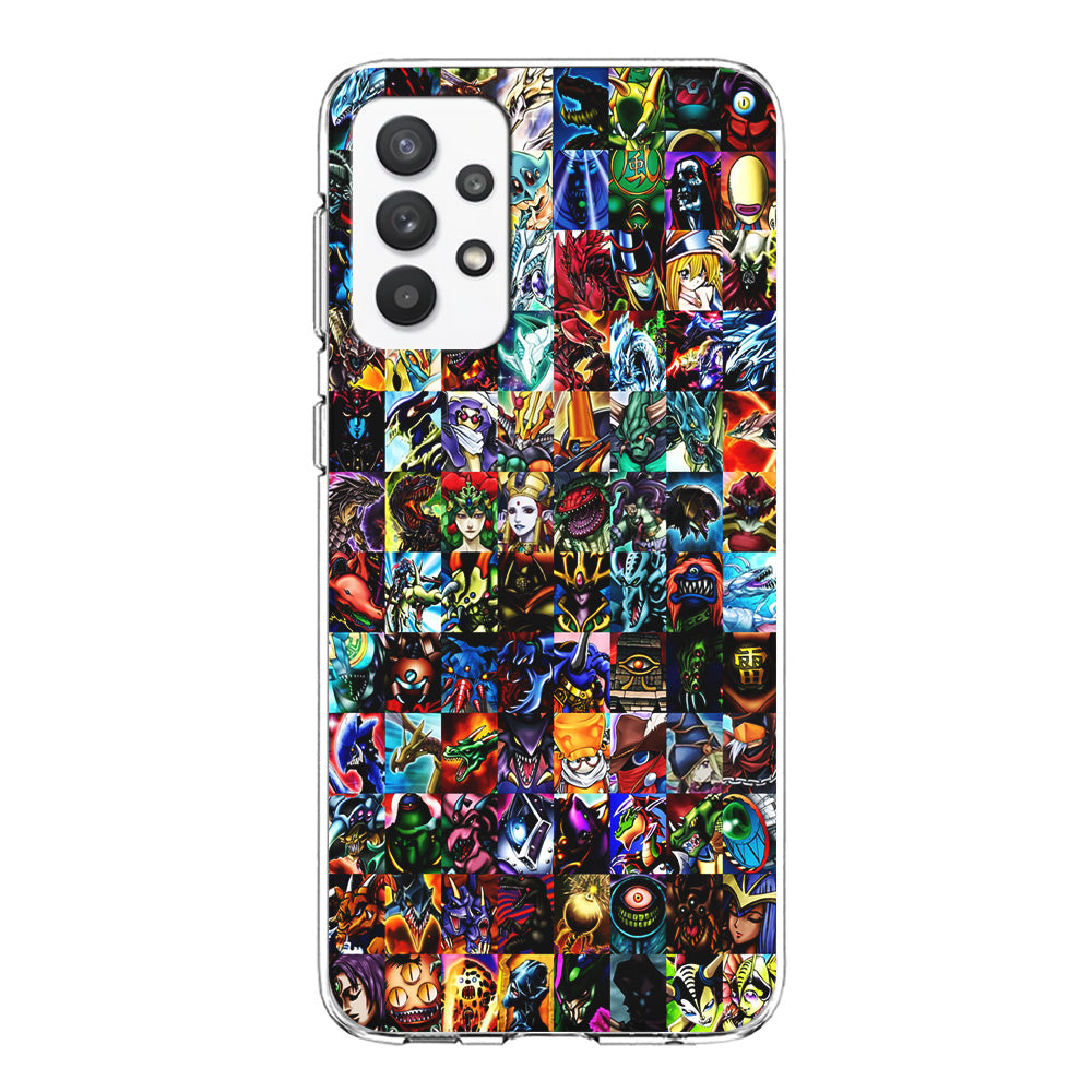 Yu-Gi-Oh All Monster Cards Samsung Galaxy A32 Case-Phone Case-Clear Soft Case-Altracase