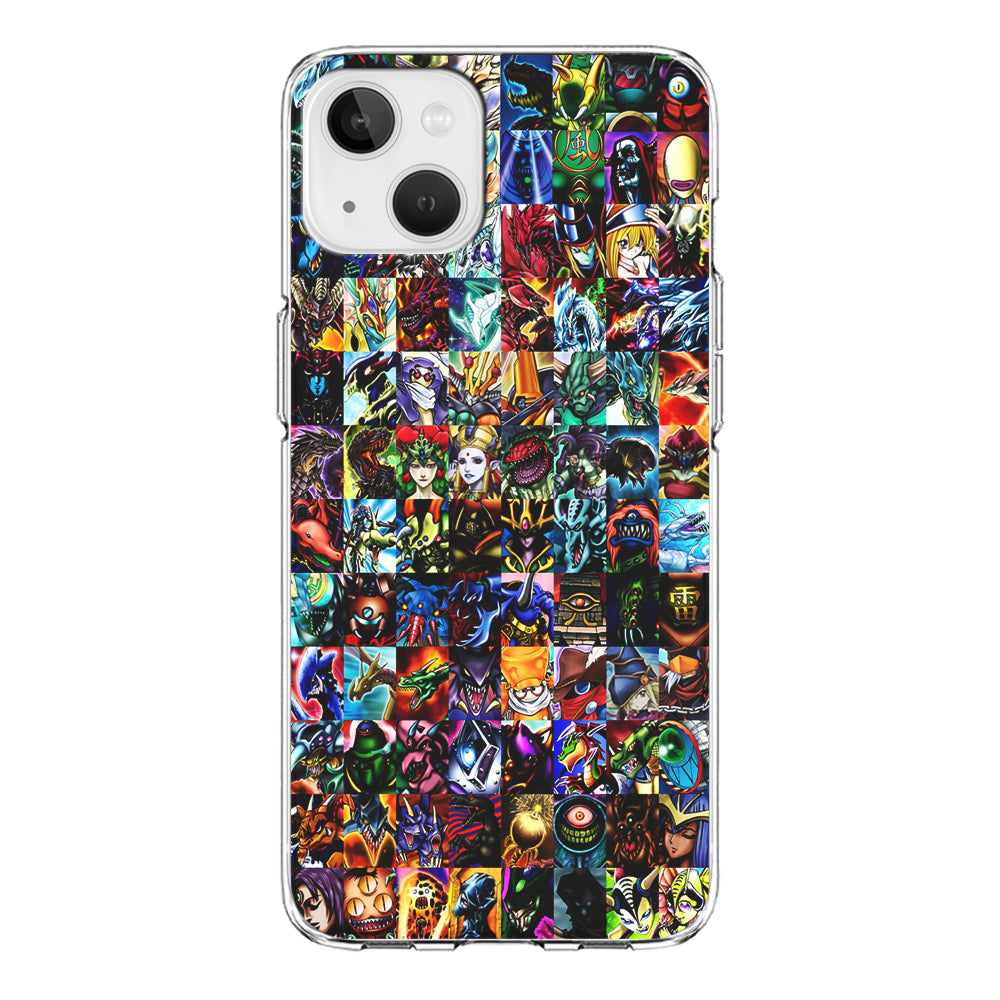 Yu-Gi-Oh All Monster Cards iPhone 15 Plus Case-Phone Case-Clear Soft Case-Altracase