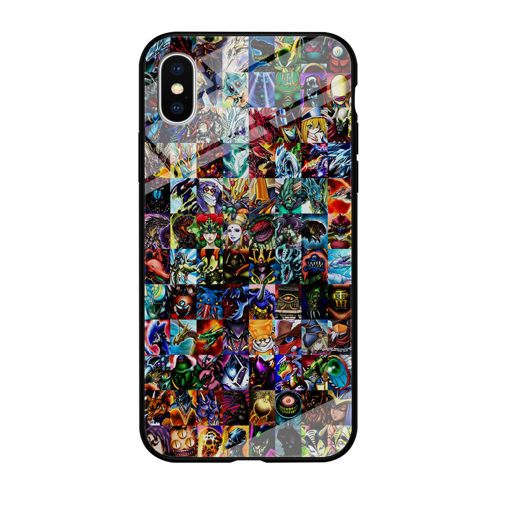 Yu-Gi-Oh All Monster Cards iPhone Xs Case-Phone Case-Tempered Glass Case-Altracase