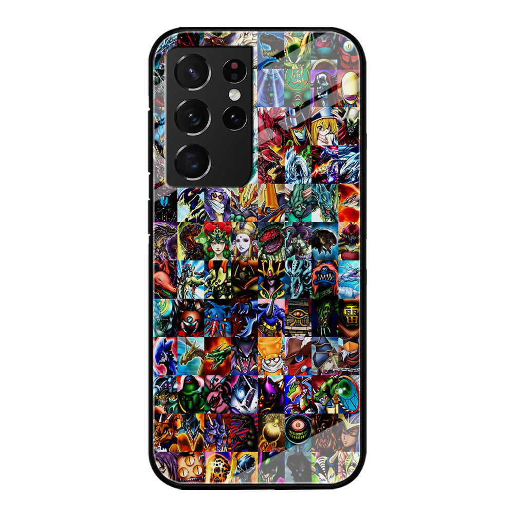 Yu-Gi-Oh All Monster Cards Samsung Galaxy S22 Ultra Case-Phone Case-Tempered Glass Case-Altracase