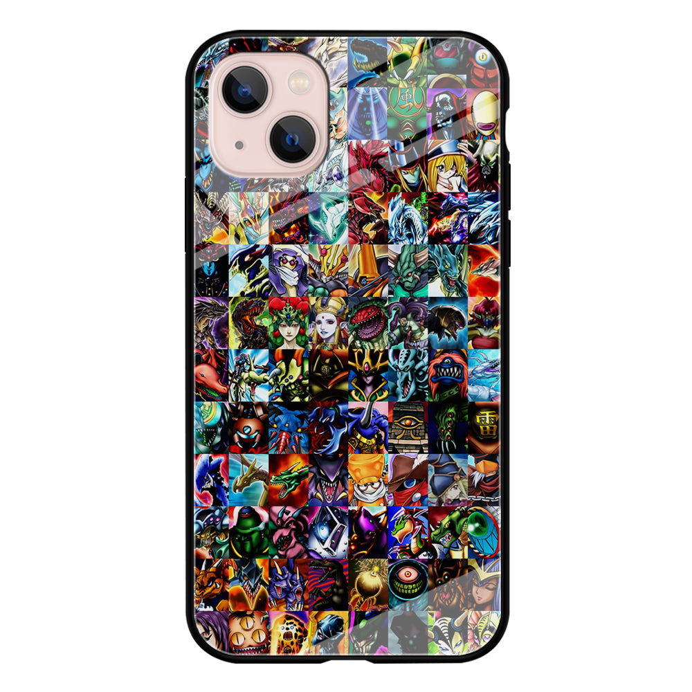 Yu-Gi-Oh All Monster Cards iPhone 15 Plus Case-Phone Case-Tempered Glass Case-Altracase