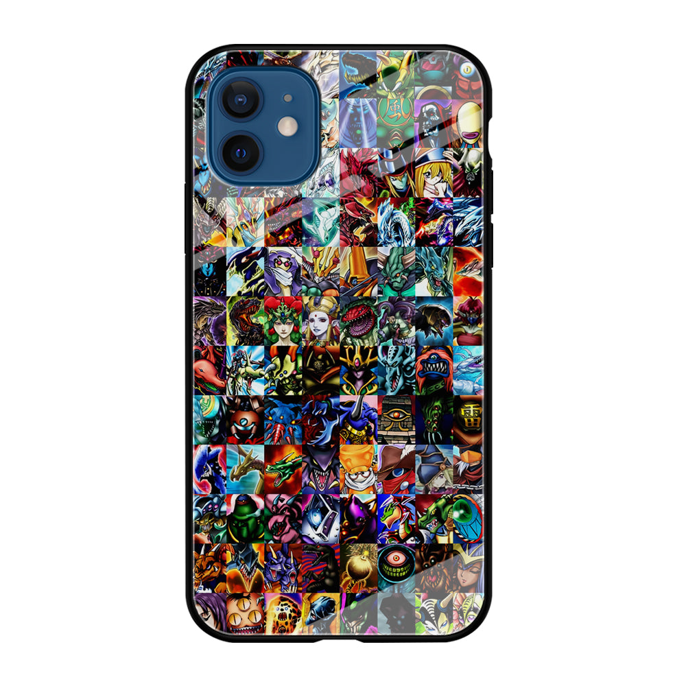 Yu-Gi-Oh All Monster Cards iPhone 12 Case-Phone Case-Tempered Glass Case-Altracase