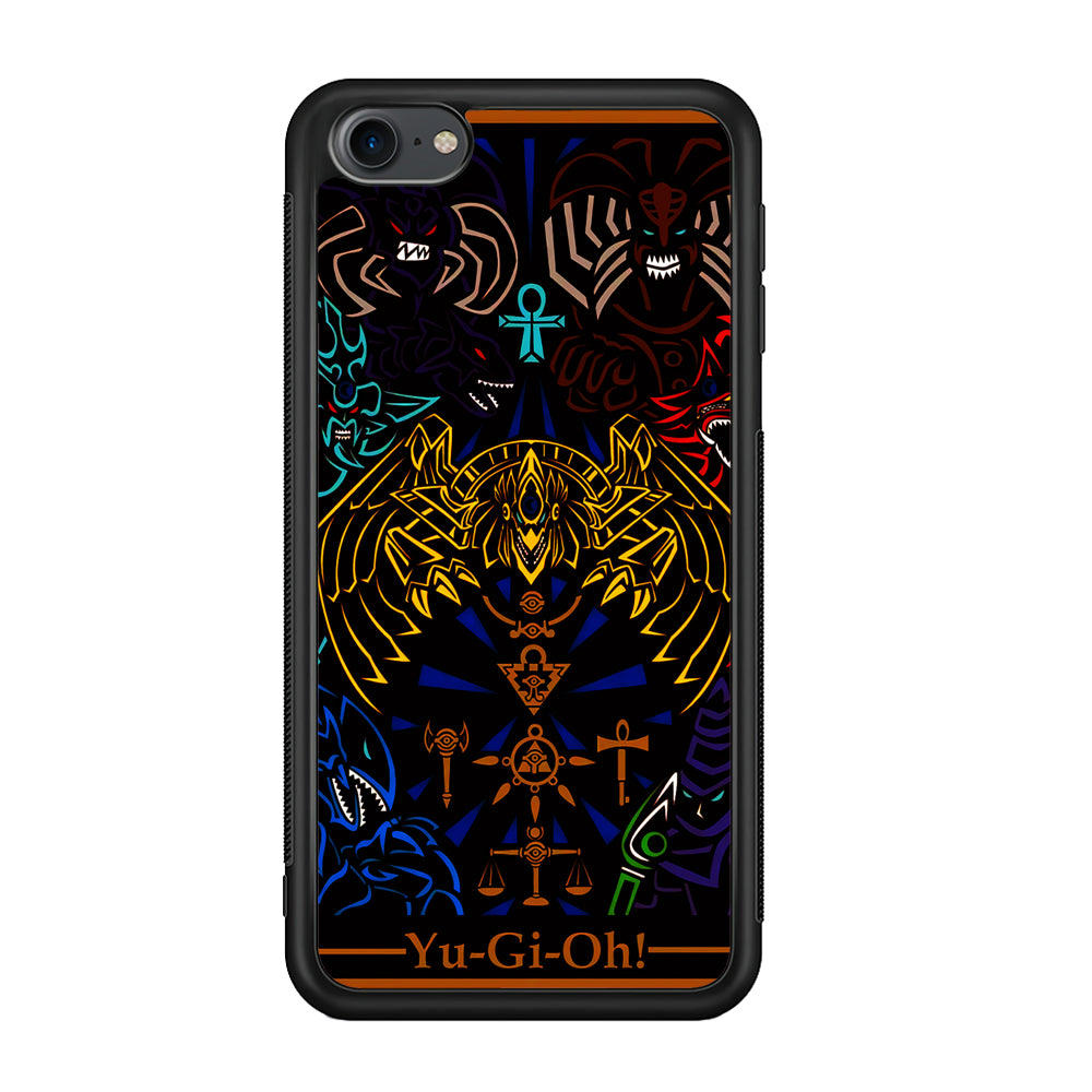 Yu-Gi-Oh Egyptian Gods Card iPod Touch 6 Case-Phone Case-Rubber White (2D Case)-Altracase