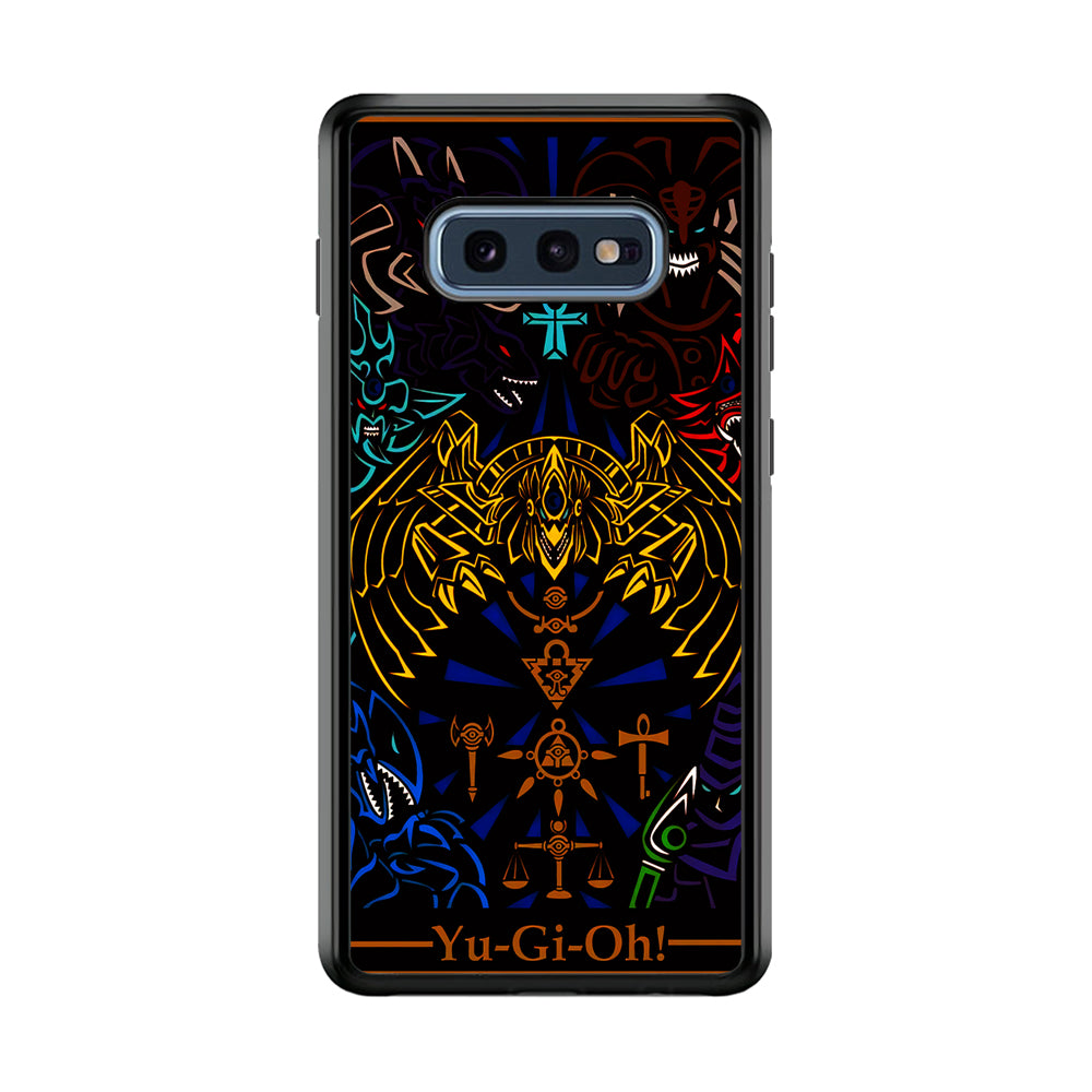 Yu-Gi-Oh Egyptian Gods Card Samsung Galaxy S10E Case-Phone Case-Rubber Black (2D Case)-Altracase