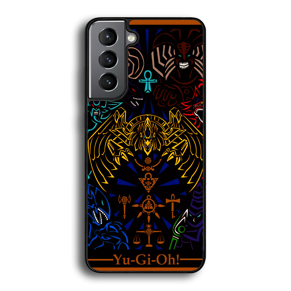 Yu-Gi-Oh Egyptian Gods Card Samsung Galaxy S21 Plus Case-Phone Case-Rubber Black (2D Case)-Altracase