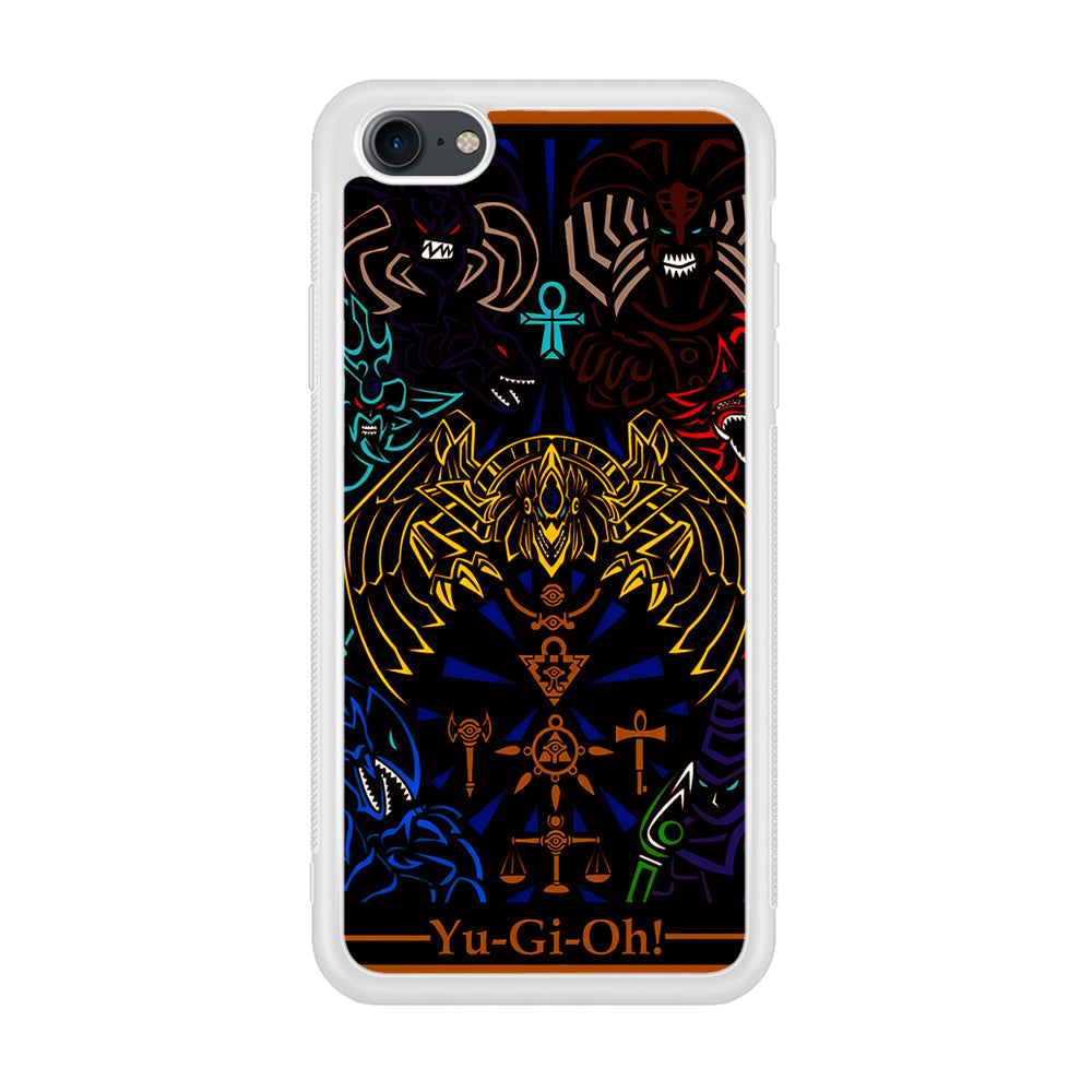Yu-Gi-Oh Egyptian Gods Card iPhone SE 3 2022 Case-Phone Case-Rubber White (2D Case)-Altracase