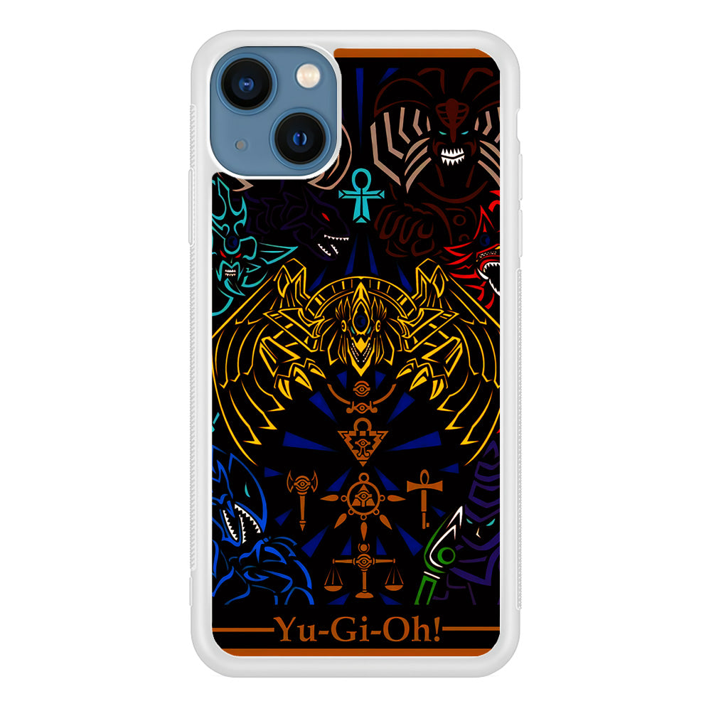 Yu-Gi-Oh Egyptian Gods Card iPhone 15 Plus Case-Phone Case-Rubber White (2D Case)-Altracase