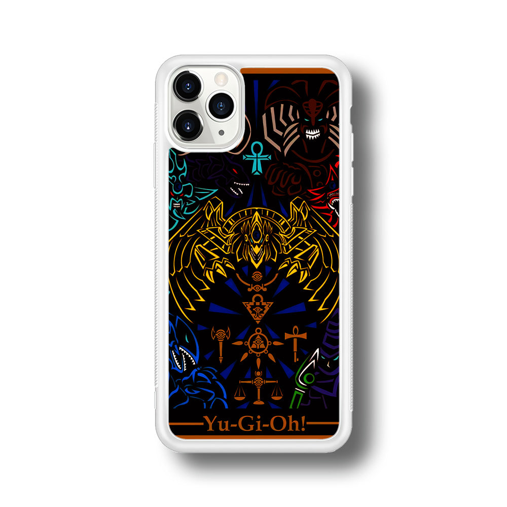 Yu-Gi-Oh Egyptian Gods Card iPhone 11 Pro Max Case-Phone Case-Rubber White (2D Case)-Altracase