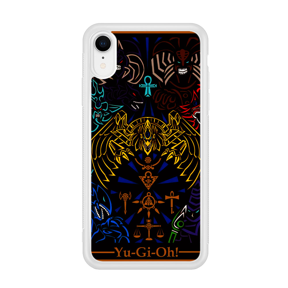 Yu-Gi-Oh Egyptian Gods Card iPhone XR Case-Phone Case-Rubber White (2D Case)-Altracase