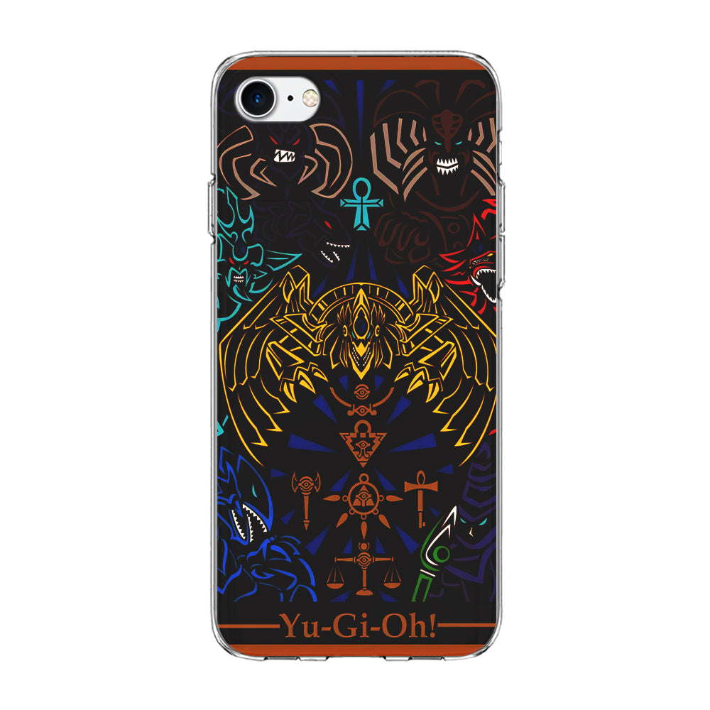 Yu-Gi-Oh Egyptian Gods Card iPhone 8 Case-Phone Case-Clear Soft Case-Altracase