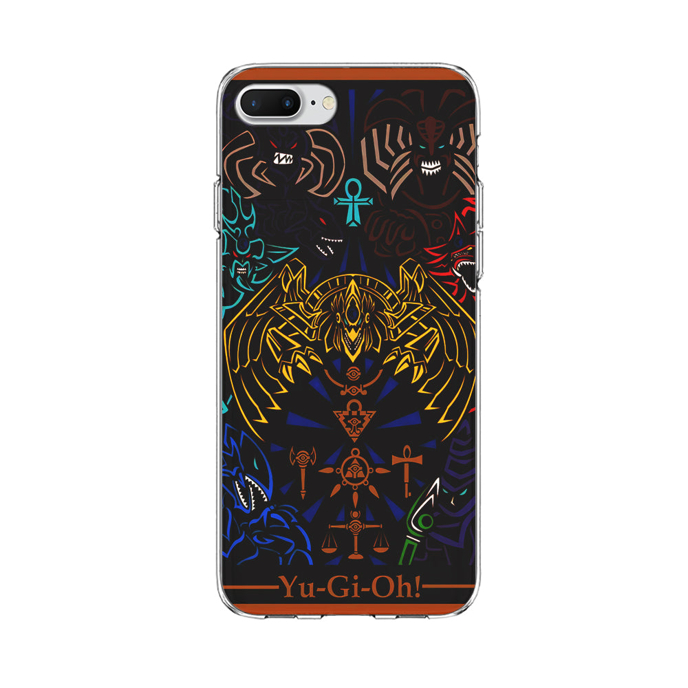 Yu-Gi-Oh Egyptian Gods Card iPhone 8 Plus Case-Phone Case-Clear Soft Case-Altracase
