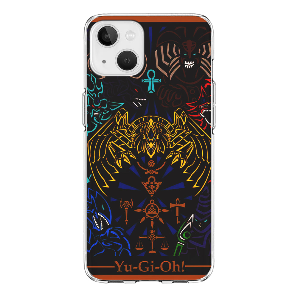 Yu-Gi-Oh Egyptian Gods Card iPhone 15 Plus Case-Phone Case-Clear Soft Case-Altracase