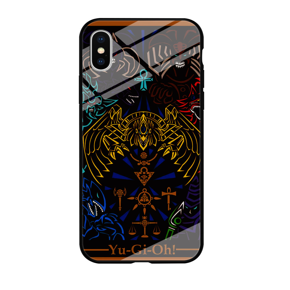 Yu-Gi-Oh Egyptian Gods Card iPhone Xs Case-Phone Case-Tempered Glass Case-Altracase