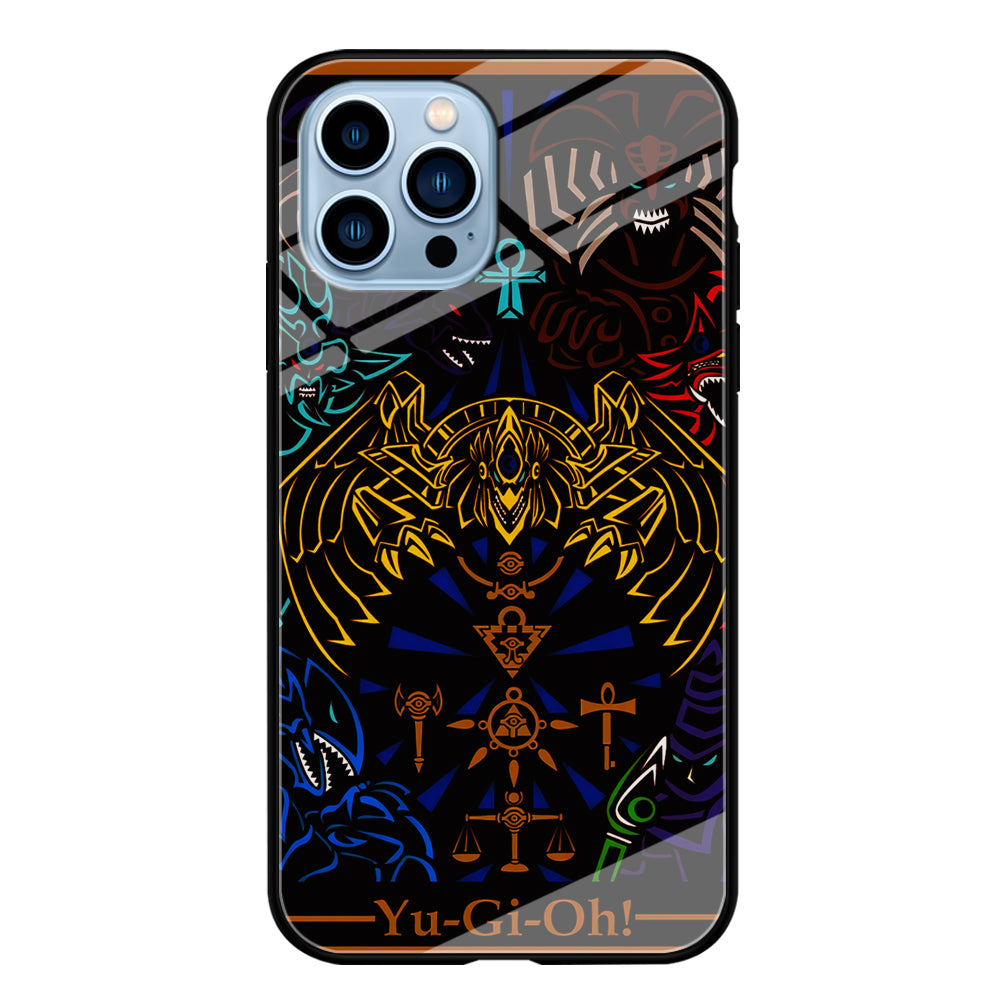 Yu-Gi-Oh Egyptian Gods Card iPhone 15 Pro Max Case-Phone Case-Tempered Glass Case-Altracase