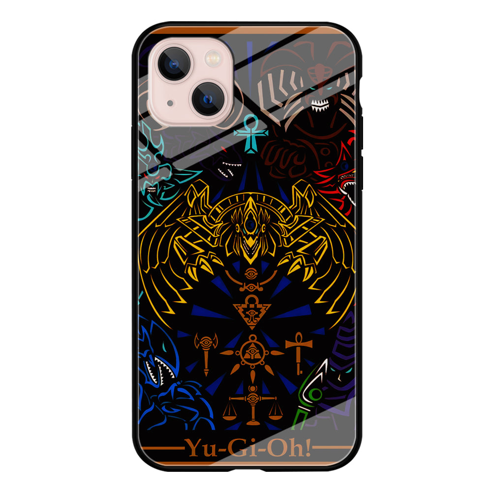 Yu-Gi-Oh Egyptian Gods Card iPhone 15 Plus Case-Phone Case-Tempered Glass Case-Altracase