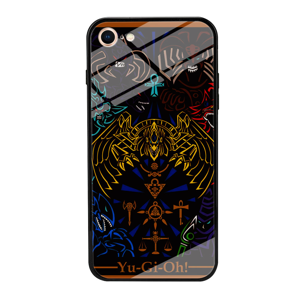 Yu-Gi-Oh Egyptian Gods Card iPhone SE 2020 Case-Phone Case-Tempered Glass Case-Altracase