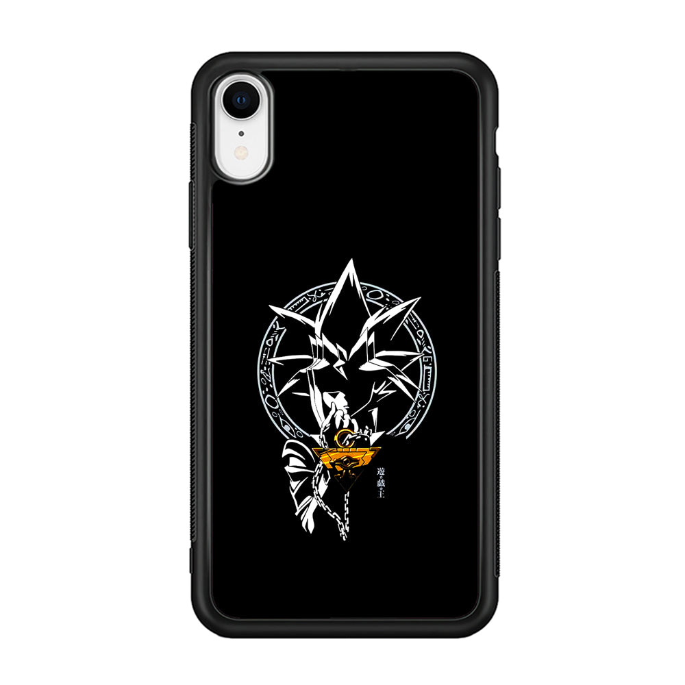 Yu-Gi-Oh Yugi Muto Black iPhone XR Case-Phone Case-Rubber Black (2D Case)-Altracase
