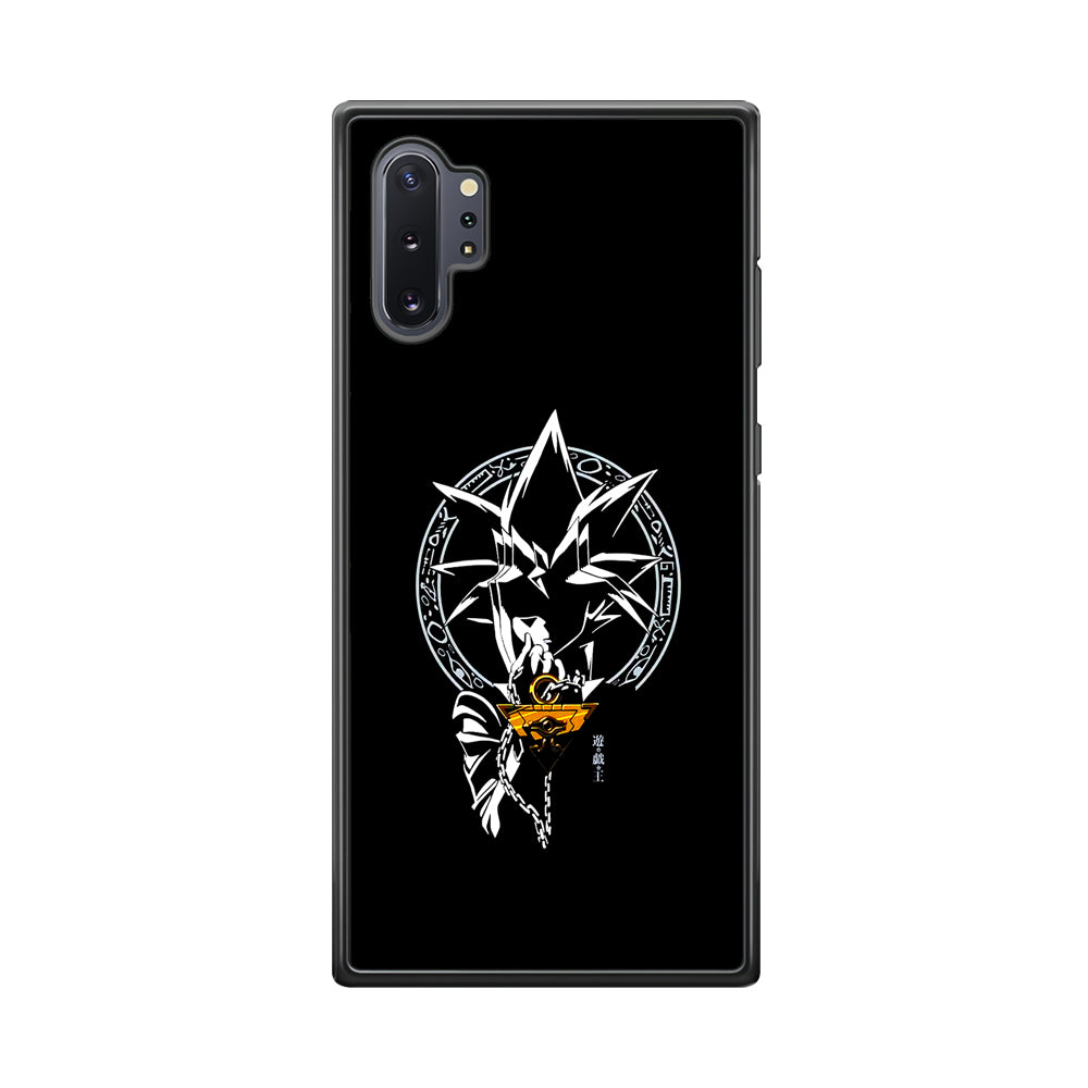 Yu-Gi-Oh Yugi Muto Black Samsung Galaxy Note 10 Plus Case-Phone Case-Rubber Black (2D Case)-Altracase