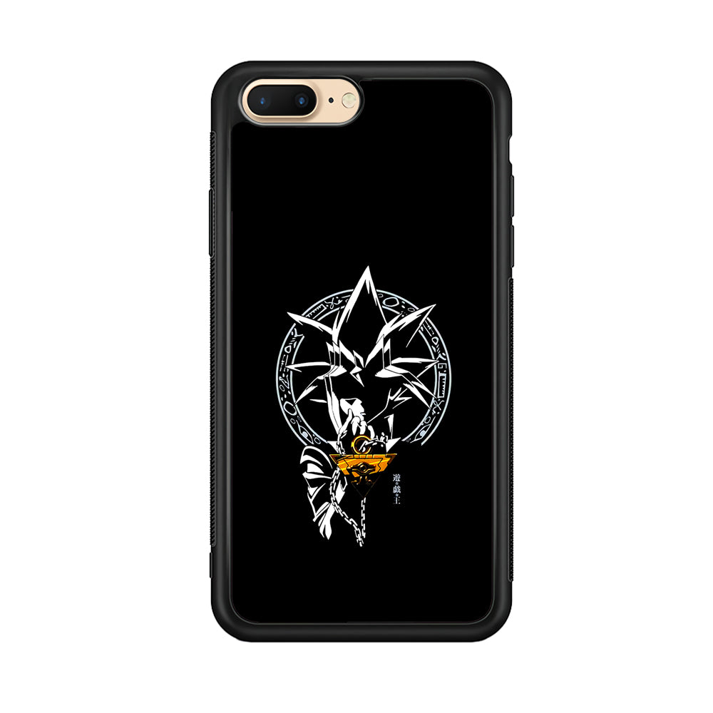 Yu-Gi-Oh Yugi Muto Black iPhone 8 Plus Case-Phone Case-Rubber Black (2D Case)-Altracase