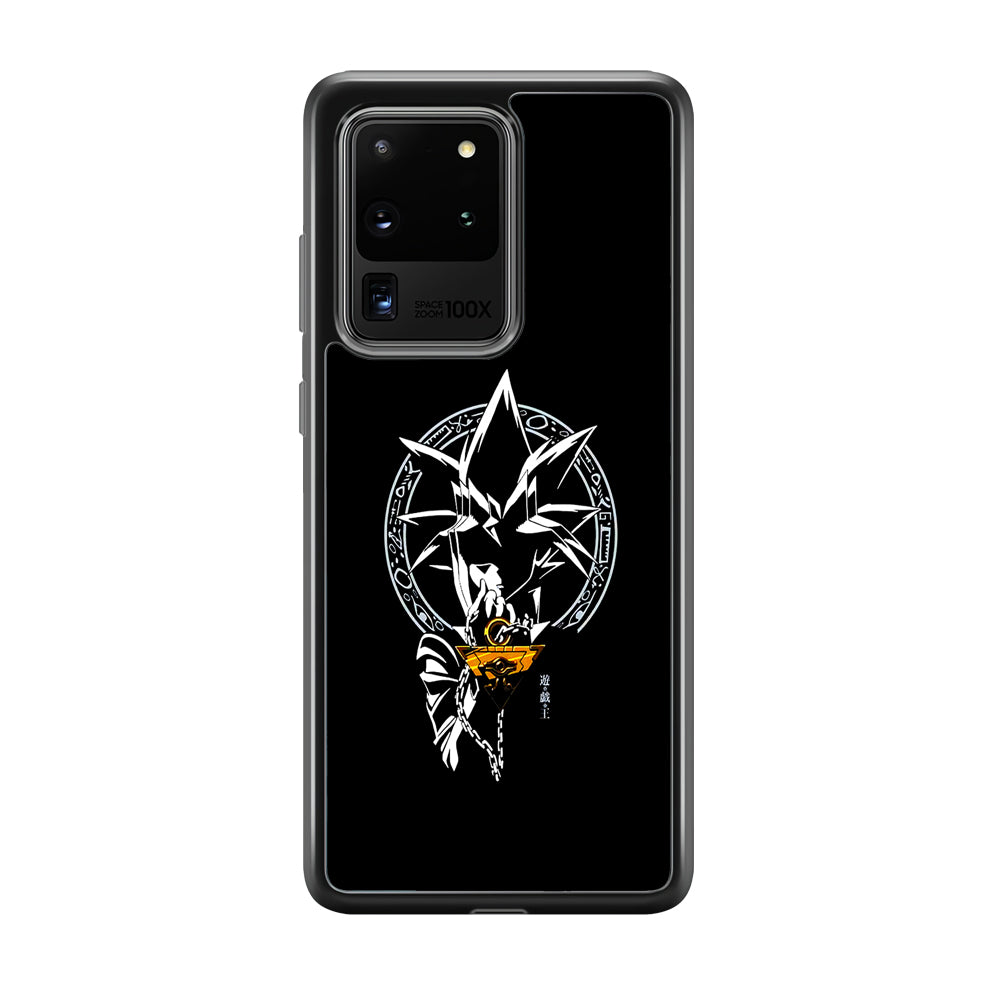 Yu-Gi-Oh Yugi Muto Black Samsung Galaxy S20 Ultra Case-Phone Case-Rubber Black (2D Case)-Altracase