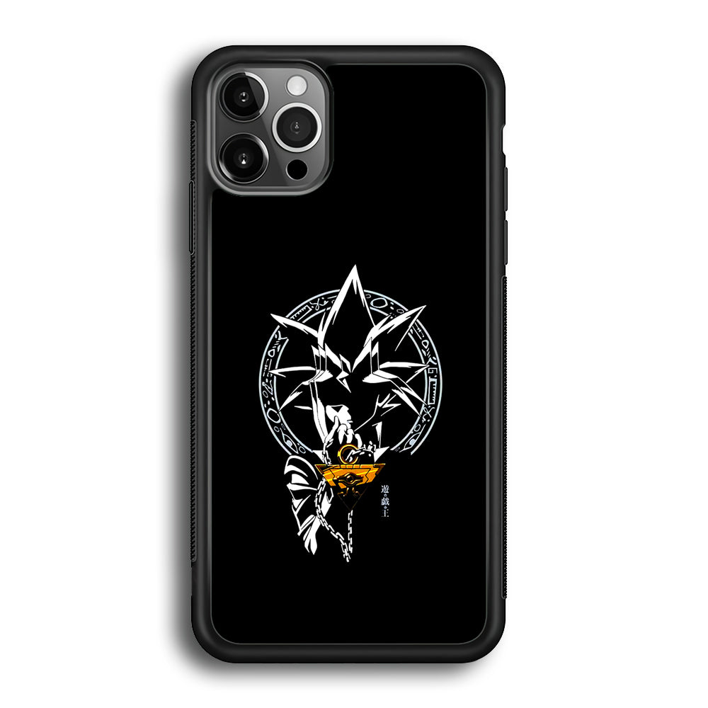 Yu-Gi-Oh Yugi Muto Black iPhone 12 Pro Max Case-Phone Case-Rubber Black (2D Case)-Altracase