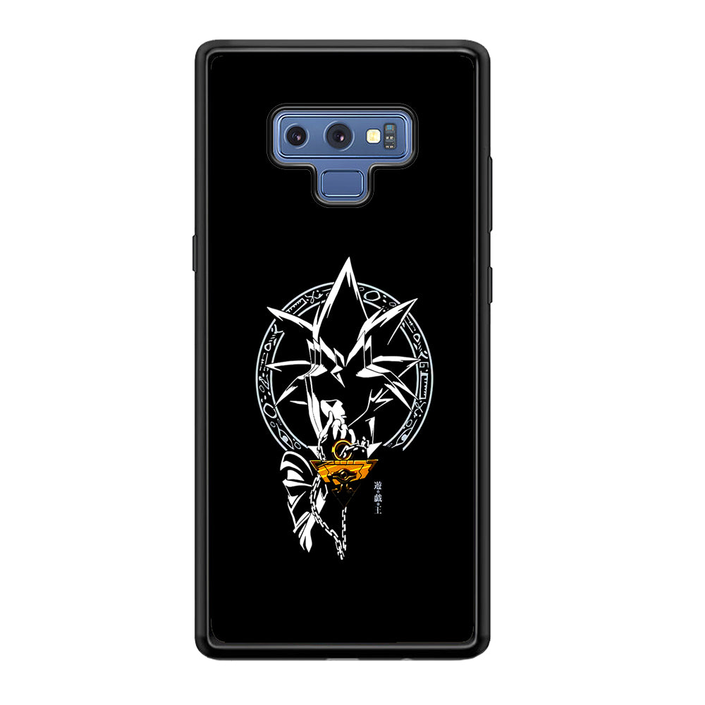 Yu-Gi-Oh Yugi Muto Black Samsung Galaxy Note 9 Case-Phone Case-Rubber Black (2D Case)-Altracase