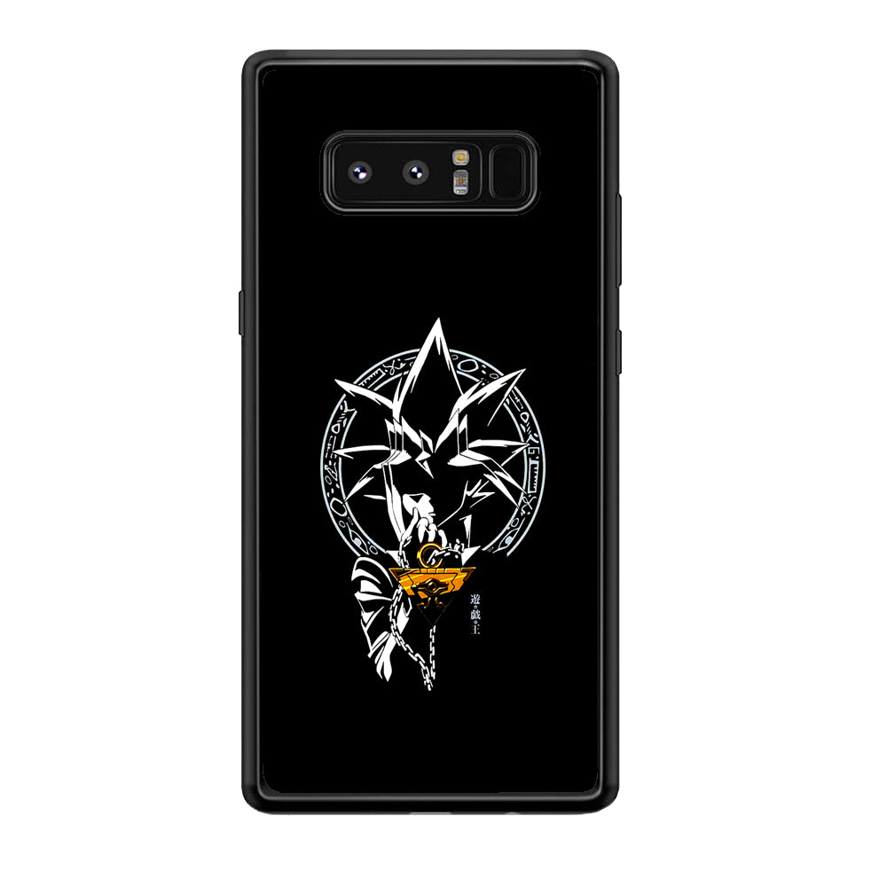 Yu-Gi-Oh Yugi Muto Black Samsung Galaxy Note 8 Case-Phone Case-Rubber Black (2D Case)-Altracase