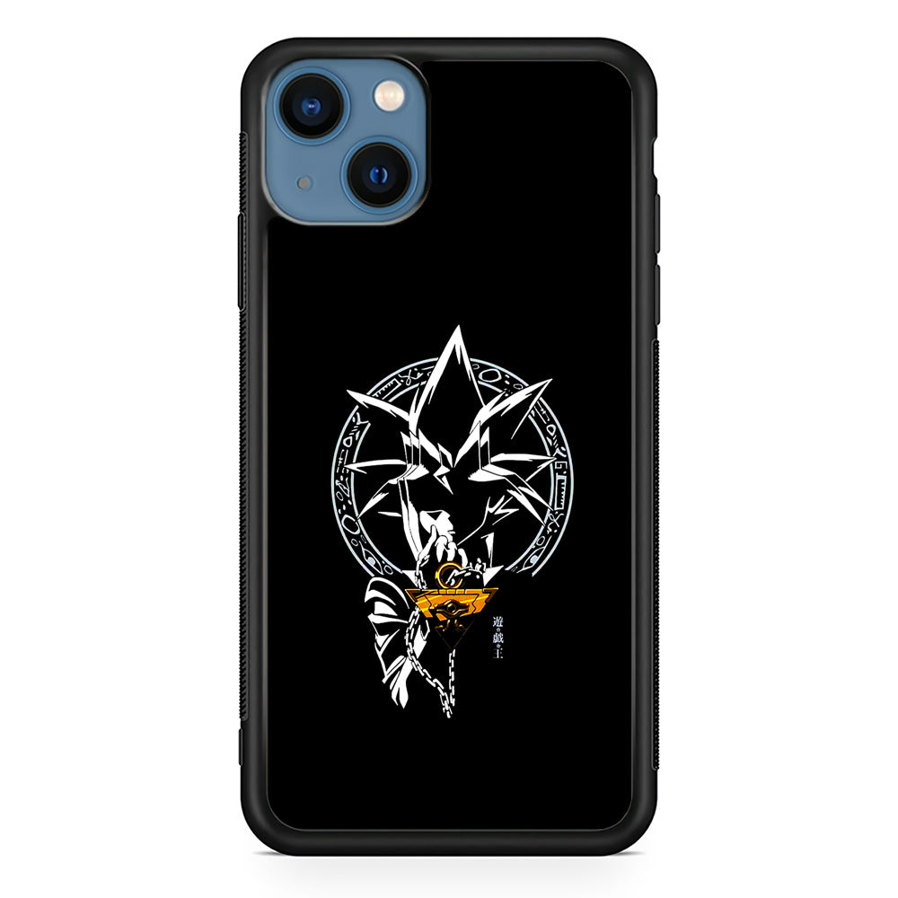Yu-Gi-Oh Yugi Muto Black iPhone 15 Plus Case-Phone Case-Rubber Black (2D Case)-Altracase