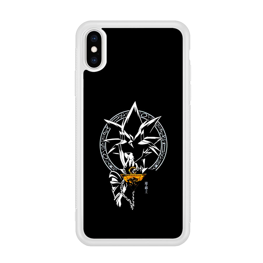 Yu-Gi-Oh Yugi Muto Black iPhone Xs Max Case-Phone Case-Rubber White (2D Case)-Altracase