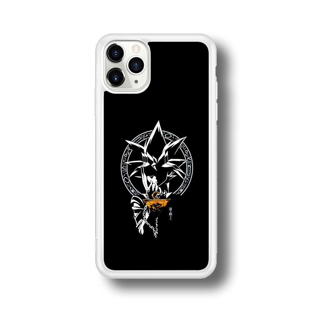 Yu-Gi-Oh Yugi Muto Black iPhone 11 Pro Max Case-Phone Case-Rubber White (2D Case)-Altracase