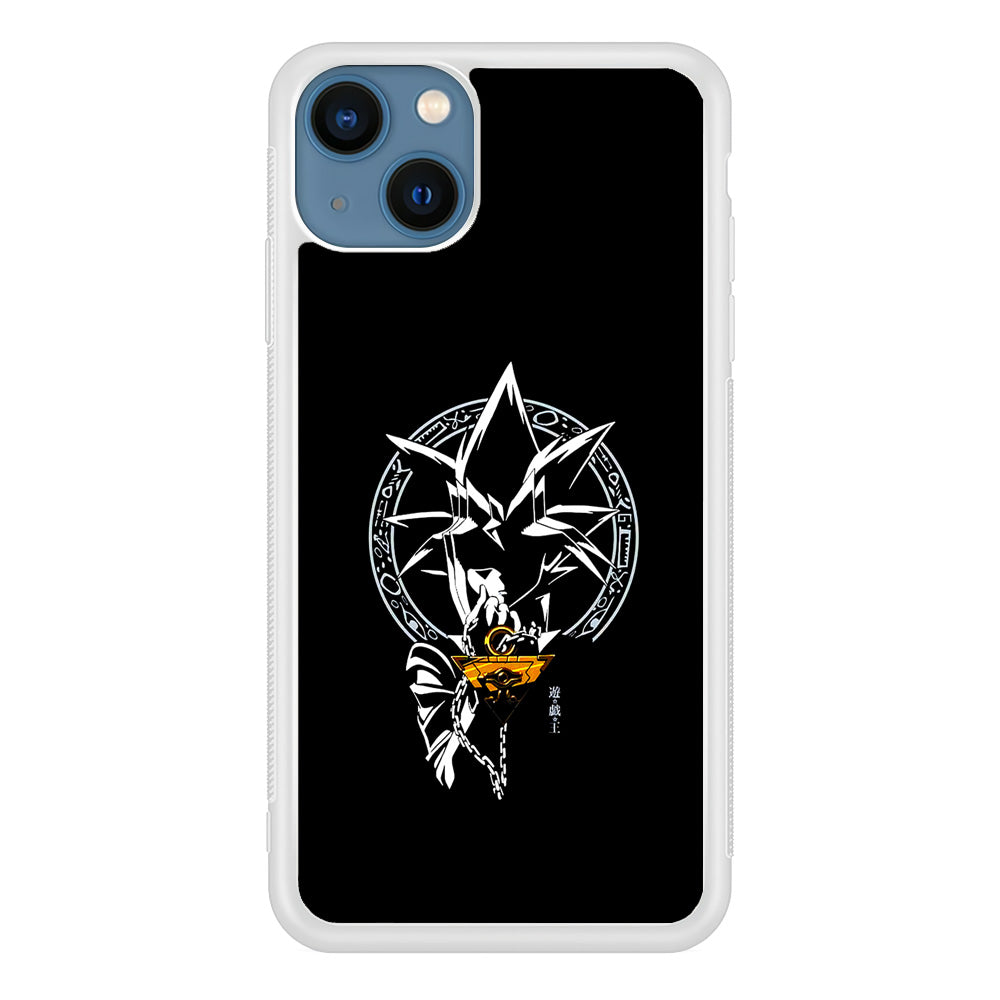 Yu-Gi-Oh Yugi Muto Black iPhone 15 Plus Case-Phone Case-Rubber White (2D Case)-Altracase