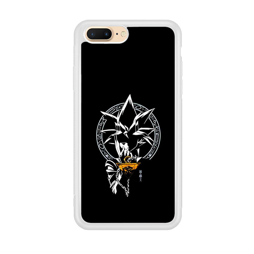 Yu-Gi-Oh Yugi Muto Black iPhone 8 Plus Case-Phone Case-Rubber White (2D Case)-Altracase